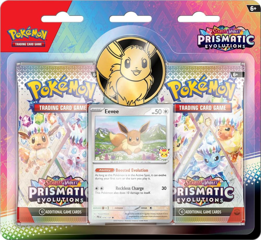 Prismatic Evolutions Eevee Two Pack Blister